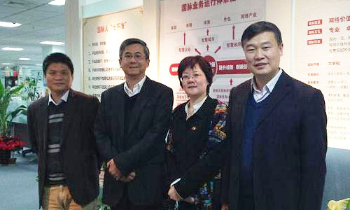 IBM全球主機(jī)技術(shù)研究院院長(zhǎng)傅毓勤拜訪國(guó)脈總部